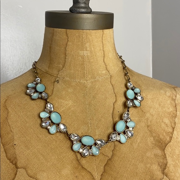 J.Crew Necklace Turquoise and Rhinestones - Picture 12 of 12